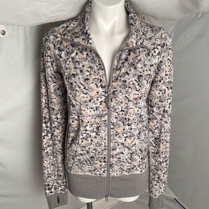 Lululemon Fleur Silver Spoon Asana multicolor gray tan jacket